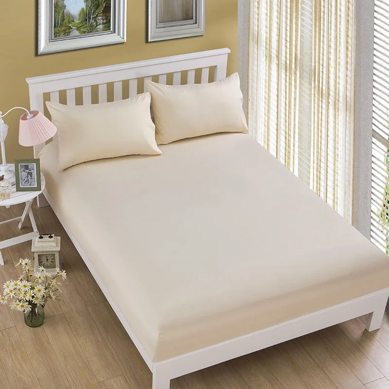 1 шт. однотонный чехол на матрас с эластичной резинкой|fitted sheet|bed sheets with elasticsheet elastic
