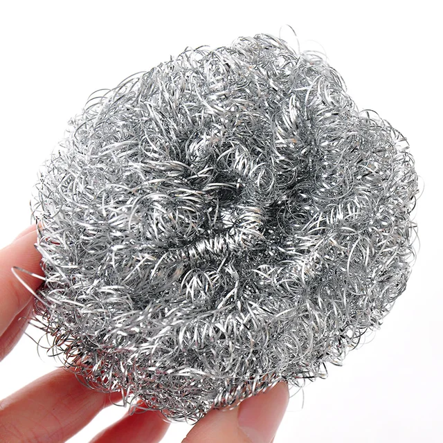(Min order is 10) Metal steel wire ball cleaning ball pot ball washing