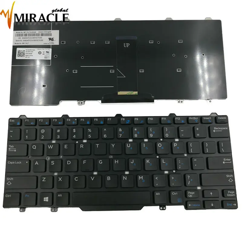 Laptop Keyboard for Dell Latitude 3340 3350 E3340 US
