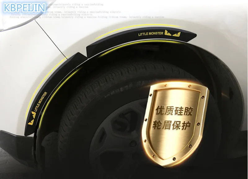 

NEW 2Pcs Car Wheel eyebrow decorative Anti-collision Sticker for Volvo xc60 s60 s80 s40 v60 v40 xc90 v70 xc70 v50 accessories
