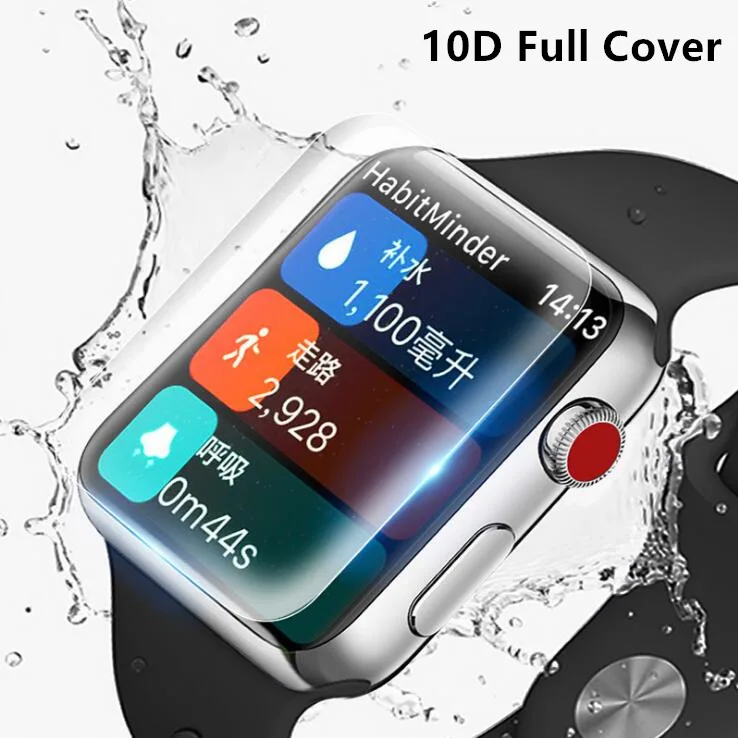 

10D Full Cover Screen Protector Protective Film Soft Hydrogel Film for iWatch 44mm 40mm 42mm 38mm For Apple Watch Series 4 3 2 1