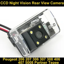 Cámara de visión trasera de Copia de seguridad para Estacionarse en Reversa Cámara para Peugeot 206 207 306 307 308 406 407 5008 Socio Tepee