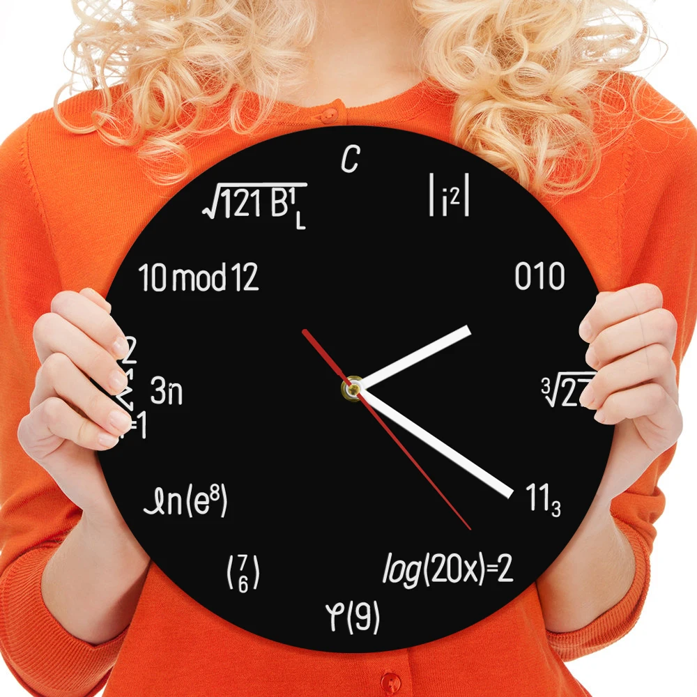 Buy 1Piece Math Formula Equation Nerdy Wall Clock