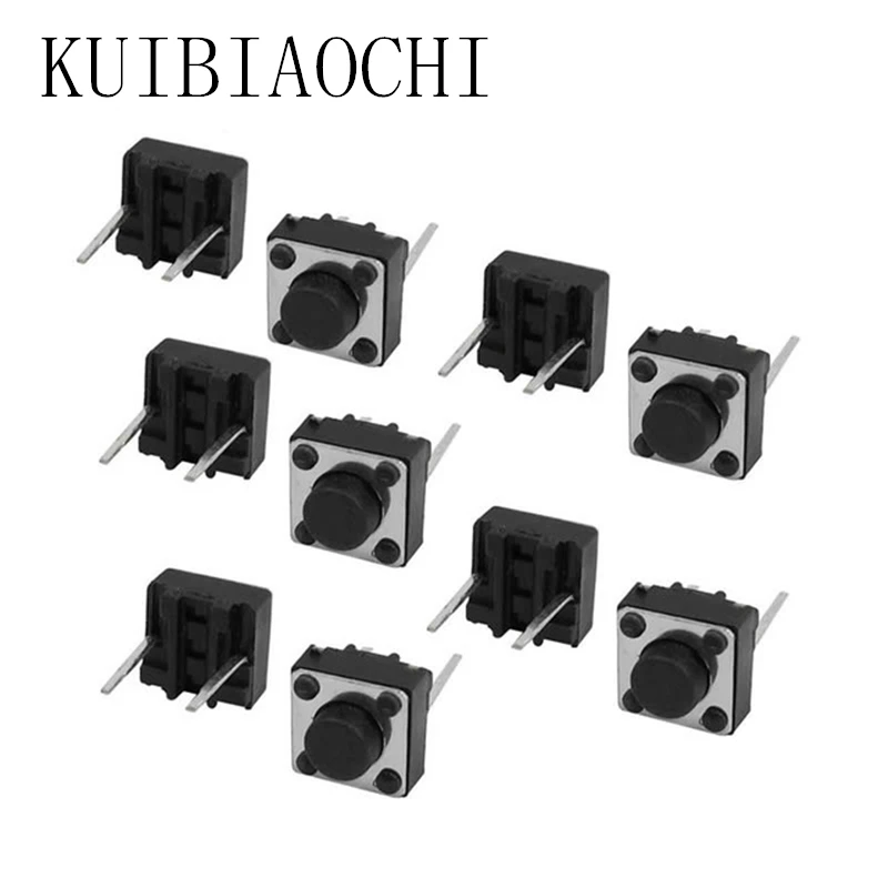 40 шт./лот тактильный такт кнопочный переключатель с отверстием 6x6x4 3 мм микро