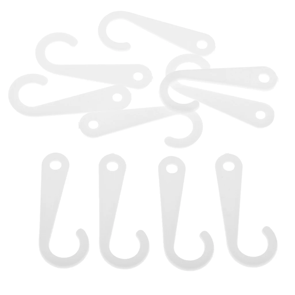 50pcs Plastic J Hooks Fasteners Socks T-Shirt Clothing Display Hanger