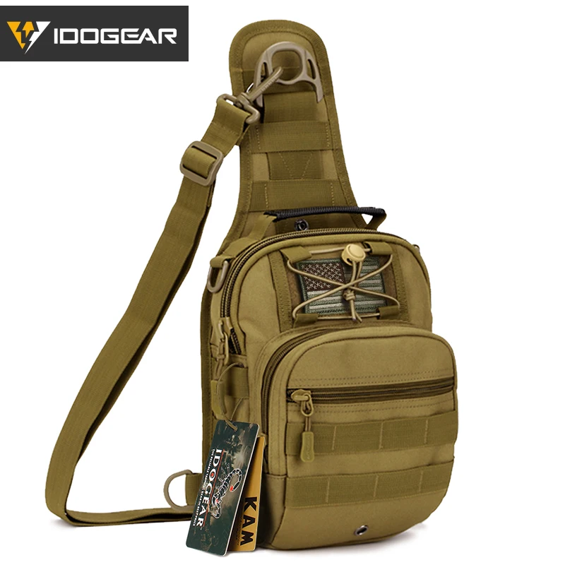 

IDOGEAR Tactical Sling Bags Pack Small EDC Molle Assault Range Rucksack Military Army Shoulder Daypacks Outdoor Backpacks BG3505