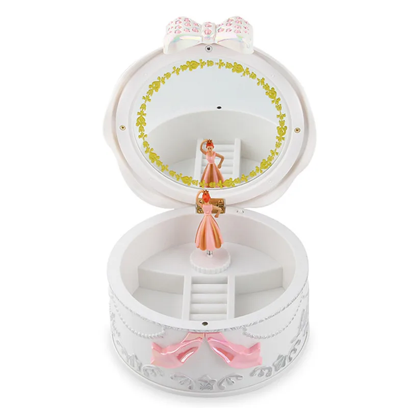 Детская электронная игрушка детская музыкальная шкатулка с вращающейся кукла маленькой девочки балет для выступлений детские развивающие игрушки