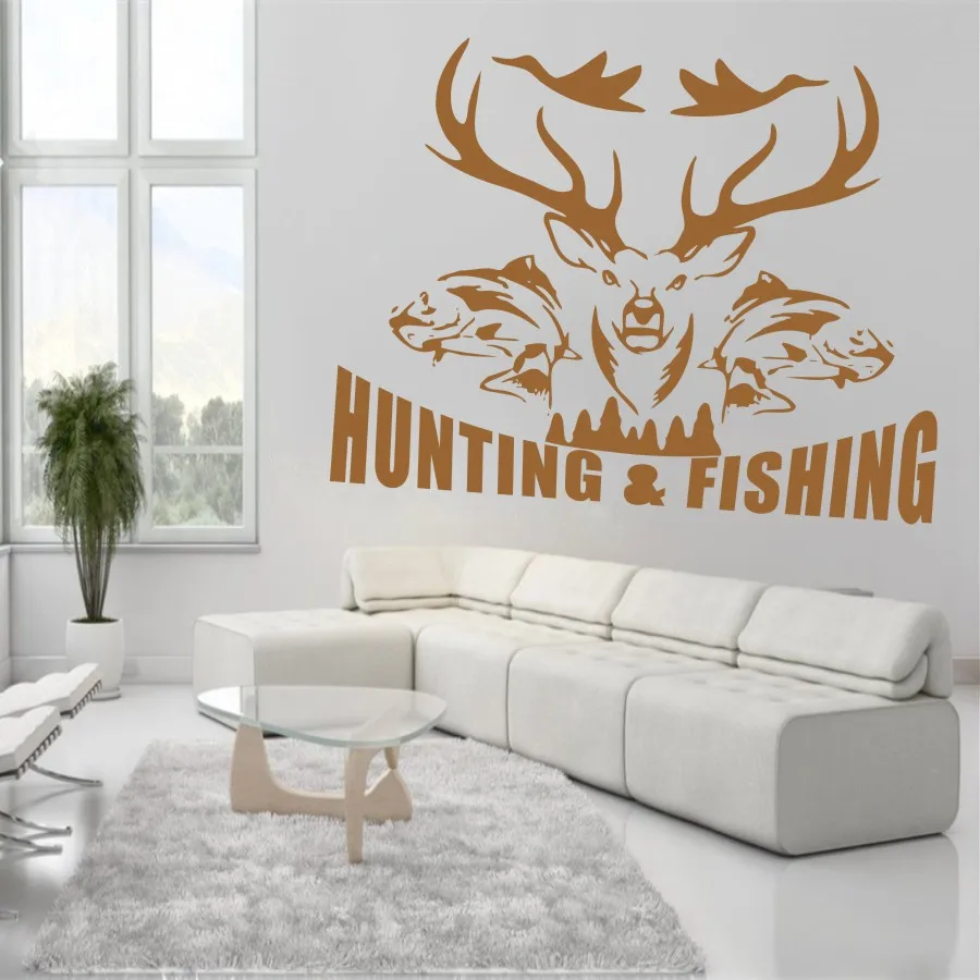 YOYOYU Art Home Decor Hunting and Fishing Birds Fish Stag Buck Wall Decal Vinyl Sticker Bedroom Living Room Decoration WW-501 YOYOYU Art Home Decor Hunting and Fishing Birds Fish Stag Buck Wall Decal Vinyl Sticker Bedroom Living Room Decoration WW-501