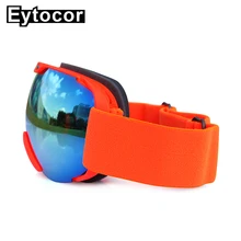 Профессиональные очки для катания на лыжах и сноуборде двойного назначения UV400 для мужчин и женщин Анти-туман Снегоход очки зимние снежные очки EYTOCOR