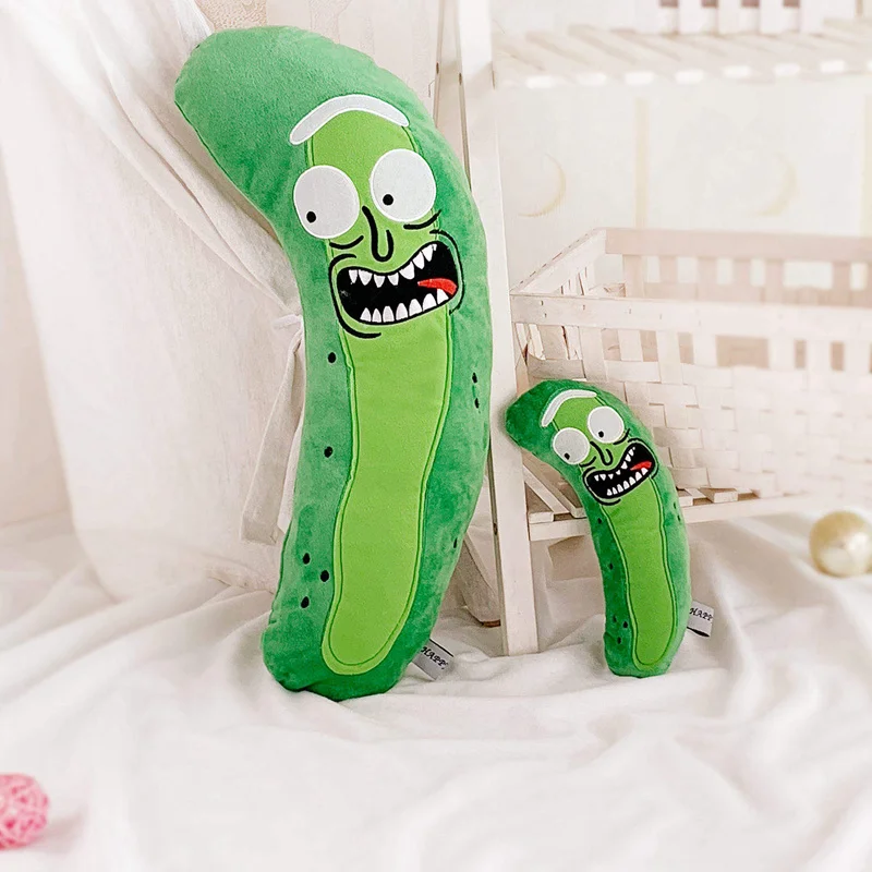 

25/53cm Rick and Morty Pickle Evil Cucumber Rick and Mory Plush Doll Soft Rick Y Morty Pillow Kid Stuffed Toys Kids Gift