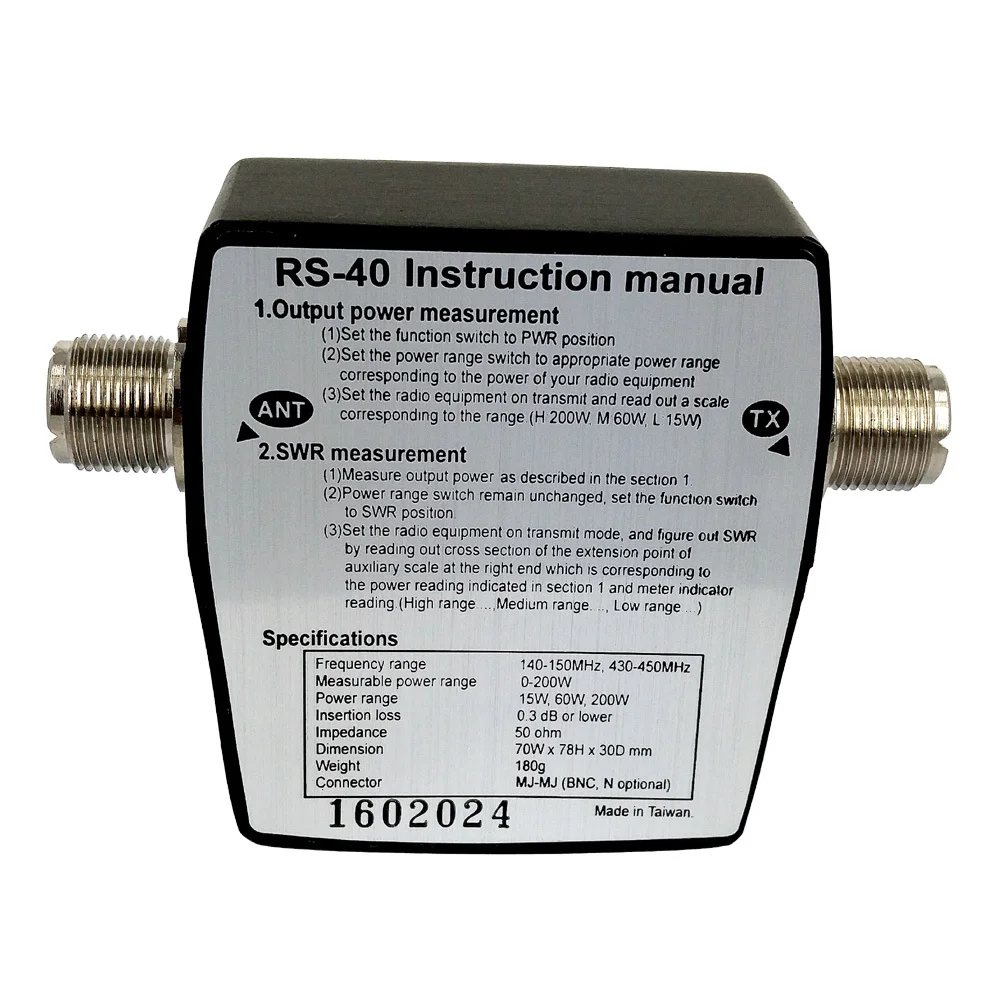 Antenna 144/430 15W MHz Oppxun Meter Radio UHF Standing Car Talkie Power Band Walkie 60W 200W discount Last Test Meters Wave VHF SWR RS-40 6 Antenna 144/430 15W MHz 6