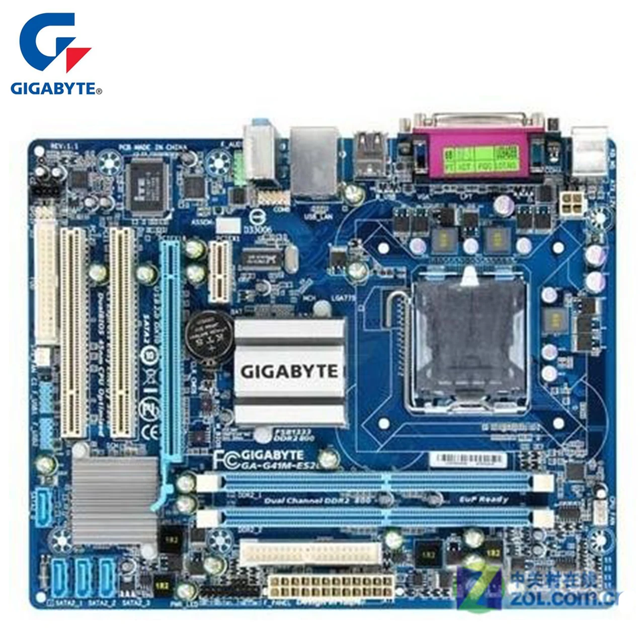 LGA 775 DDR2 для Intel Gigabyte GA-G41M-ES2L оригинальная материнская плата G41 G41M-ES2L настольная материнская плата SATA 2 системная плата Б/у