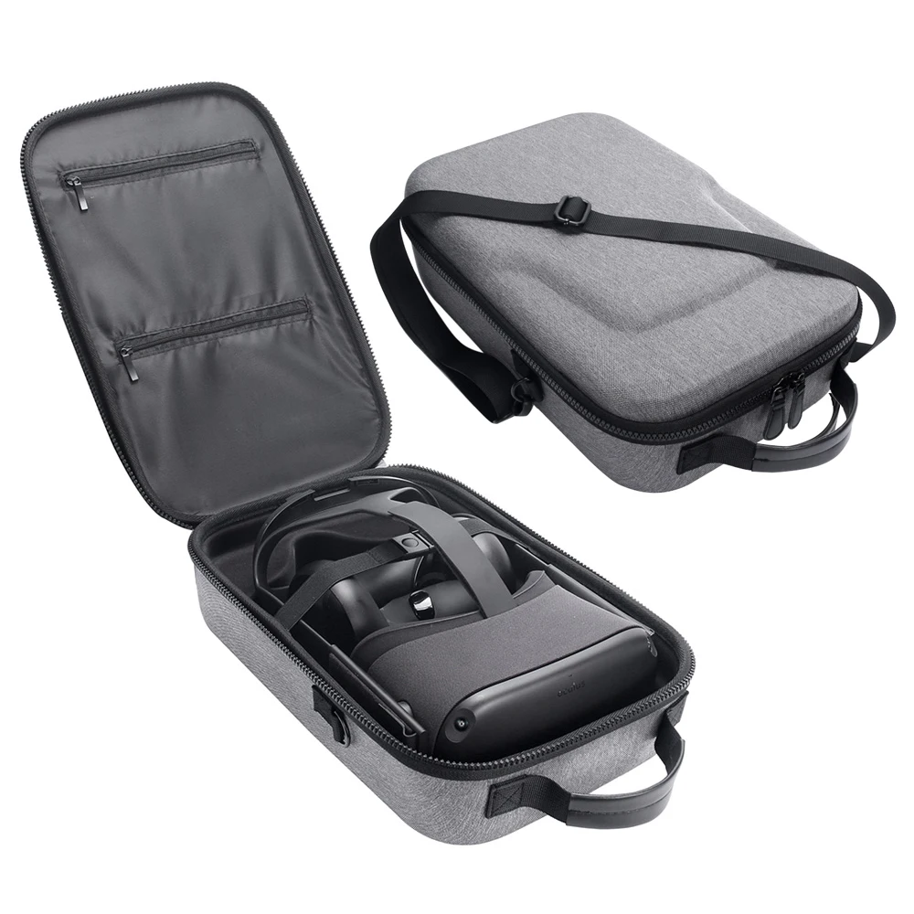 Quest Hard EVA Case for Oculus Quest Virtual Reality VR Glasses Headset- Travel Protective Carrying Storage Bag(Black or Gray