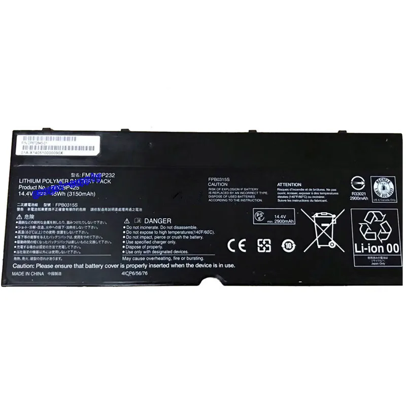 7xinbox 14 4 V 45Wh 3150mAh оригинальный FMVNBP232 FPCBP425 Аккумулятор для ноутбука Fujitsu Lifebook U745 T935