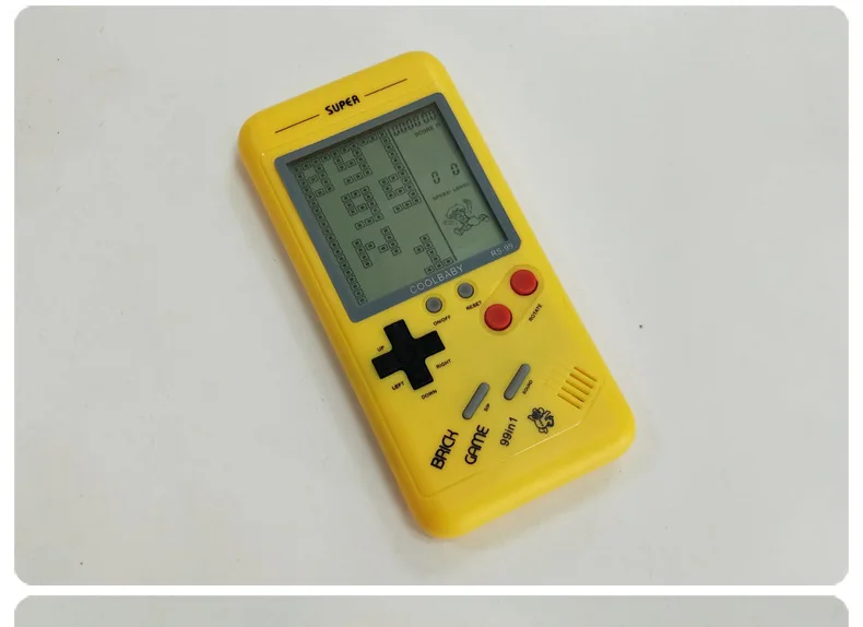 Small Handheld Game Console For Children Students Classic Nostalgia Puzzle Built-In Variety Of Games Classic Tetris Game
