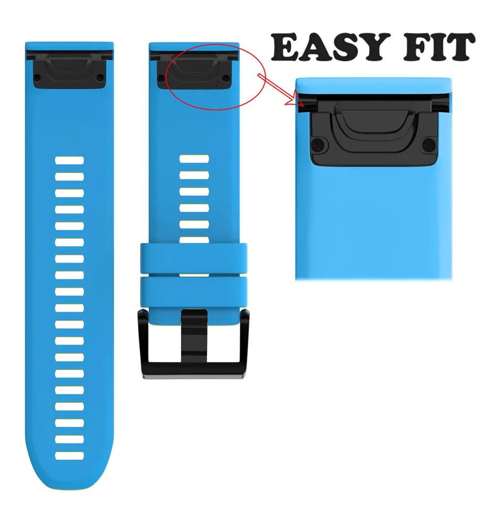 Замена из силикагеля, мягкий быстросъемный ремешок в комплекте ремешок для Garmin Fenix 5X gps часы AU15 Прямая