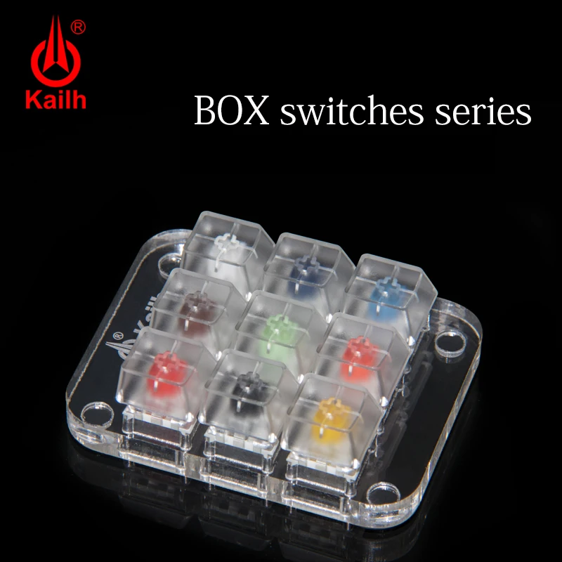 9 Keycaps Mechanical Keyboard Switches Tester Translucent Clear Keycaps Kit For Kailh MX Sampler Caps Testing Tool