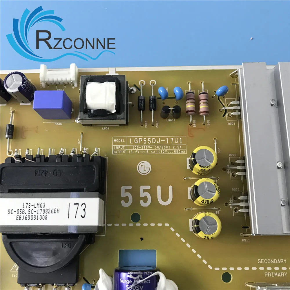 Мощность печатная плата питания для lcd-телевизор LG 55UJ6300 55UJ630V LGP55DJ-17U1 55UK6100 55UJ6307 55UJ634V