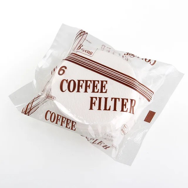 Best Offers No.6 Round shape 60MM Coffee Filter paper, special for Moka Pot Japanese ice drops, imported paper coffee filter, 100pcs/bag
