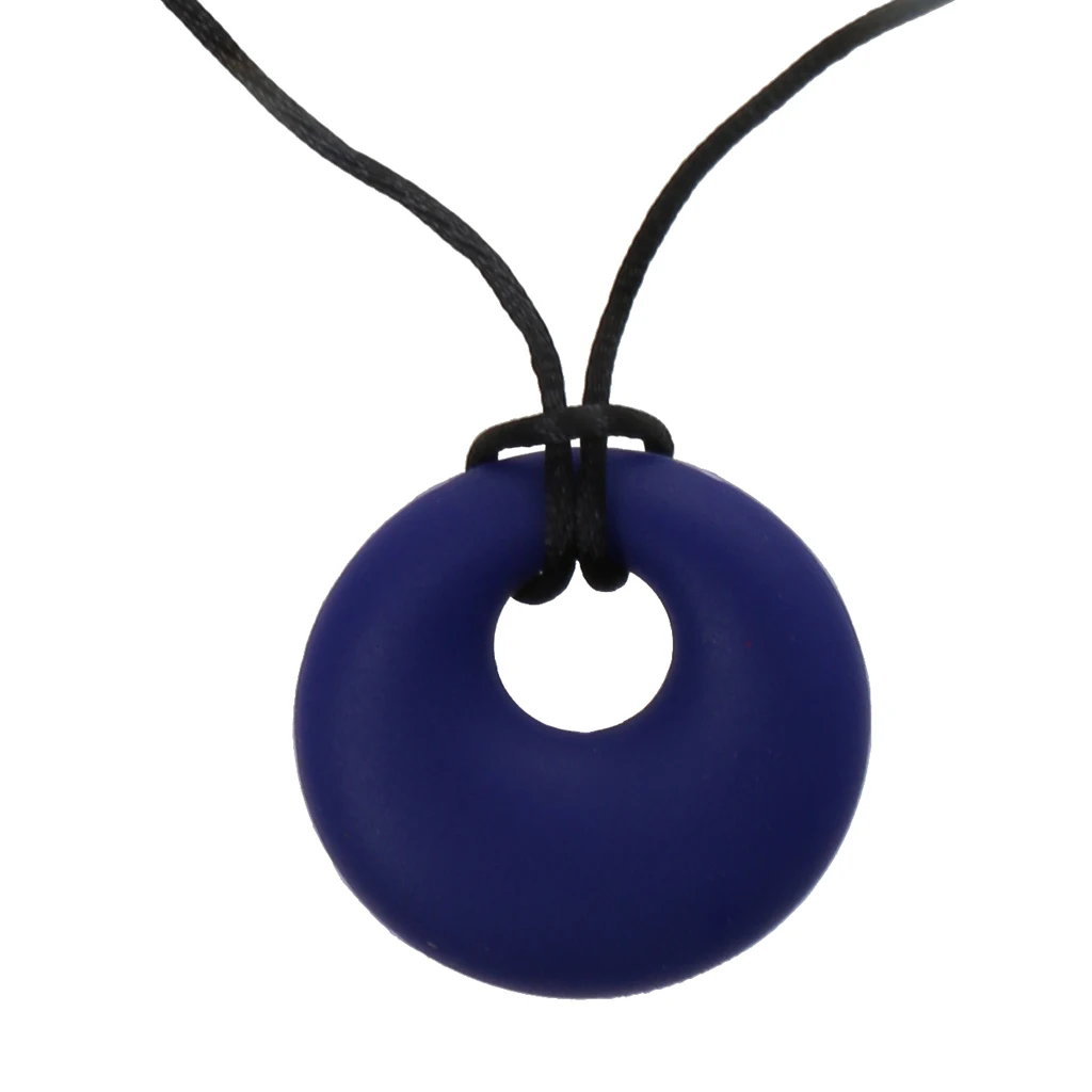 Silicone Teething Nursing Breastfeeding Necklace Chewing for Infant Toddlers Baby Teether Soother Toy 9Colors