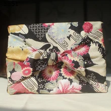 Японский стиль фуросики хлопок /шарф платок цветочный принт 52 см/много видов применения