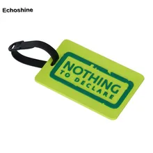 1pc New Suitcase Luggage Tags ID Address Holder Silicone Identifier Label