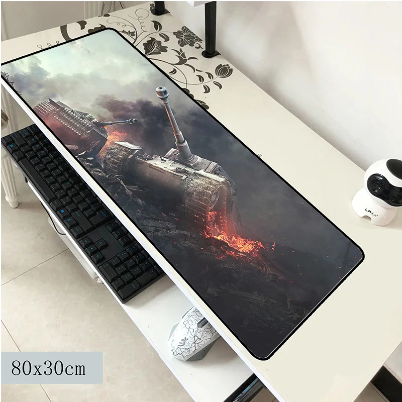 

new World of tanks mouse pad 800x300x2mm mouse mat HD print laptop padmouse computer High quality gaming mousepad gamer play mat