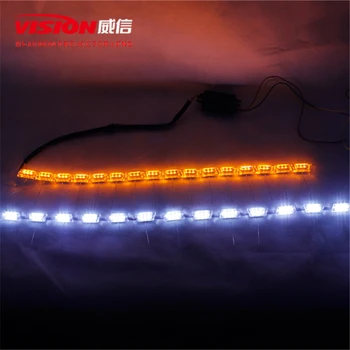 

Free Shipping IPHCAR Car Styling Slim LED Daytime Running Lights Flexible LED DAYTIME RUNNING LIGHTS DRL 6000K BRIGHT WHITE