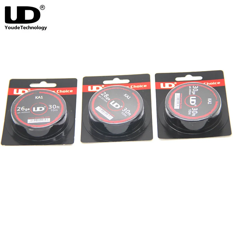 

Original Youde UD KA1 Wire Roll 30FT with 30ga 28ga 26ga Heating wire DIY for E Cigarette Mod Vape Tank Atomizer Pre-built coils