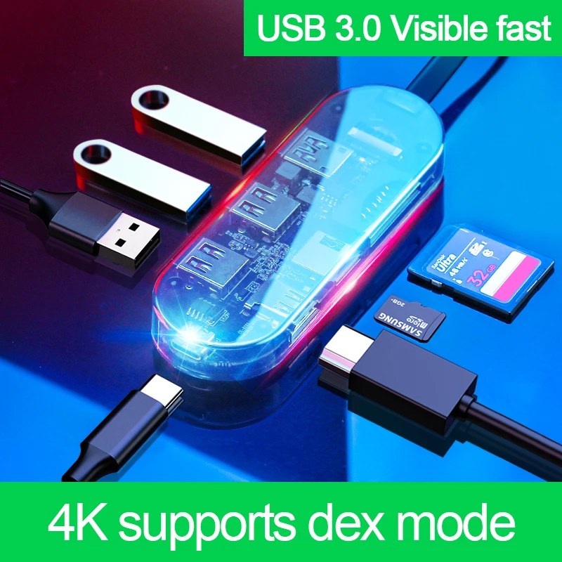 

Thunderbolt 3 type c usb hdmi Card Reader USB 3.0 for Macbook Samsung dex station usb c converter usb hub