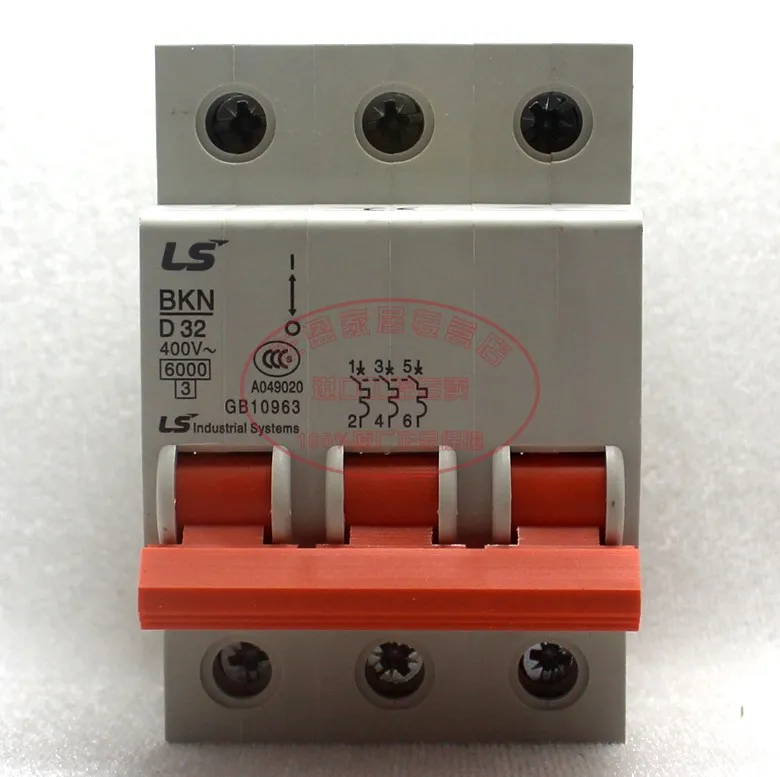 

Original authentic LG LS power generation (Wuxi) miniature circuit breaker BKN 3P D32A three-phase air switch