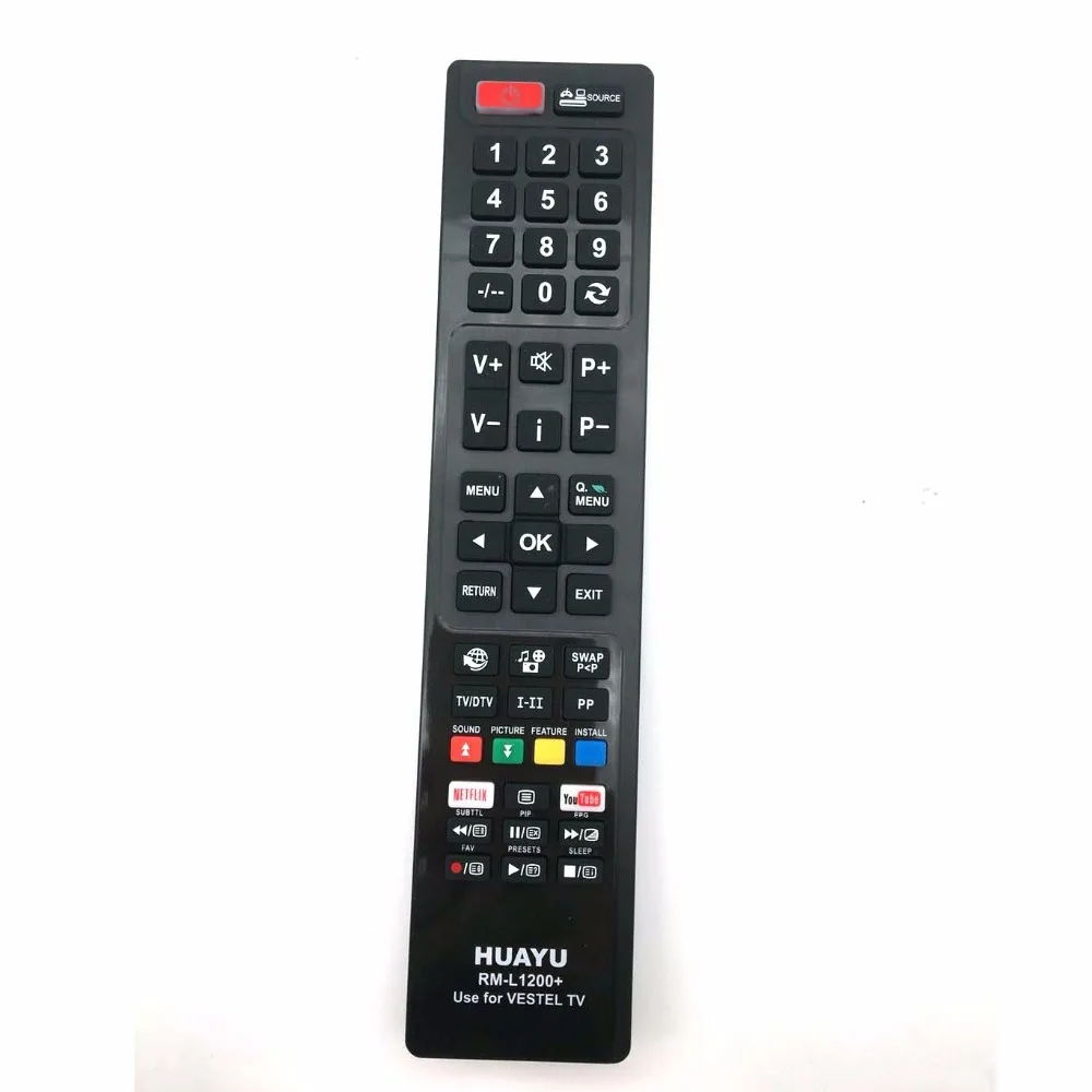 RM L1200 + универсальное использование для VESTEL с Youtube/Netflix LCD LED TV пульт дистанционного