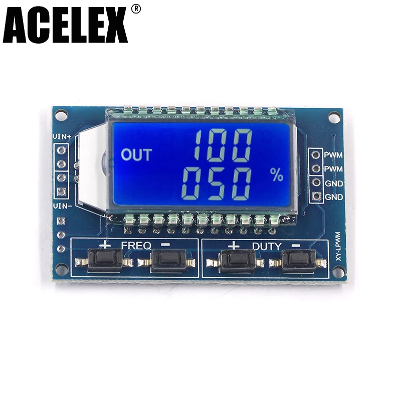 

1Hz-150Khz Signal Generator PWM Board Module Pulse Frequency Duty Cycle Adjustable Module LCD Display 3.3V-30V 1Hz - 150Khz