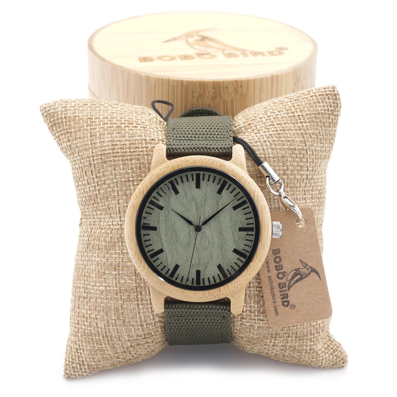 BOBO BIRD D12 Mens Watch New Designer Wood Watch Luxury with Fabric Strap Wristwatches Japan Movement 2035 Quartz Watch for Men
