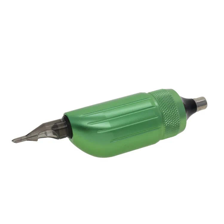

Cartridge Rotary Tattoo Machine Gun Tattoo Pen with RCA Clip Cord Green color