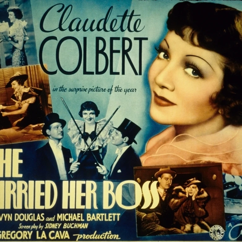 She Married Her Boss Claudette Colbert Melvyn Douglas Michael Bartlett 1935 Movie Poster Masterprint (28 x 22)