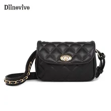 DIINOVIVO Классическая модная поясная сумка, Женская поясная сумка, винтажная Повседневная кожаная сумка на плечо, роскошная стильная поясная сумка WHDV0567