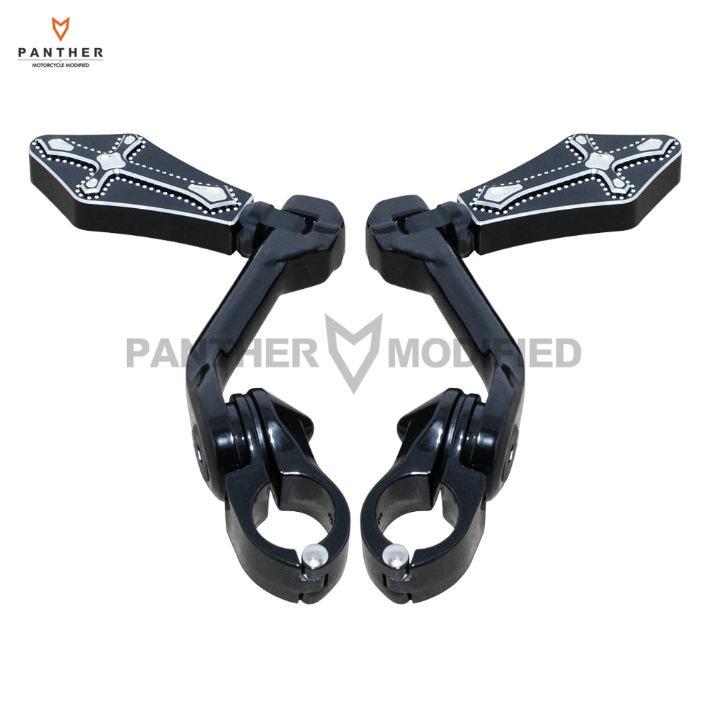 

32mm 1.25" Cross Motorcycle Highway Engine Guard Mount Moto Footpeg Foot Rest case for Honda Kawasaki Suzuki Yamaha Harley