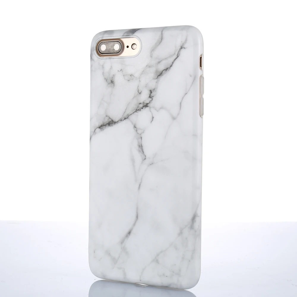 Luxury Marble Pattern i 7 Phone Cover Case For iPhone 7 Plus Soft TPU Back Cover For iPhone7 Plus Black Phone Accessories Coque (7)
