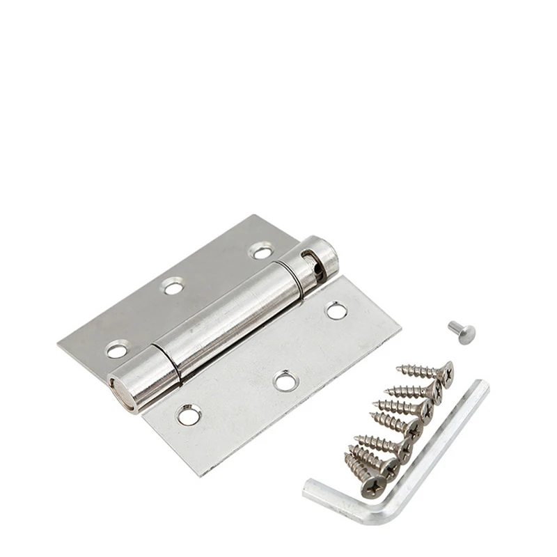 Automatic Closing Door Hinge Rebound One Way 3 Inch Stainless Steel Spring Stealth Hinge 4pcsin