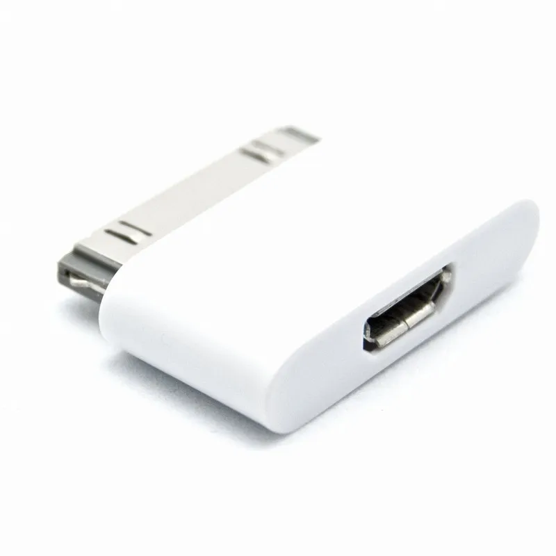 Micro USB de 30 Pin Cargador Adaptador para iPhone 4/4S/iPad 2/3/iPod 