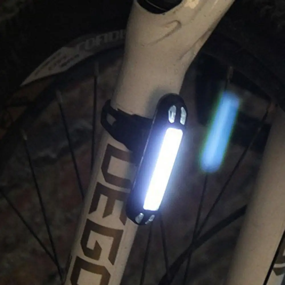 4 режима USB Перезаряжаемый Deemount COB светодиодный горный велосипед Велоспорт MTB задний фонарь Аксессуары для велосипеда - Испускаемый цвет: White Light