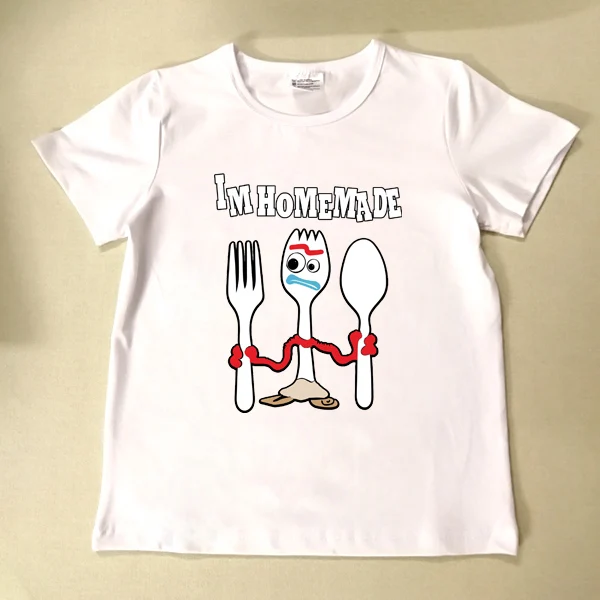 Новинка года; детская одежда для мальчиков и девочек летние футболки с короткими рукавами для малышей симпатичная игрушки из мультика; Футболка с принтом "История форки"