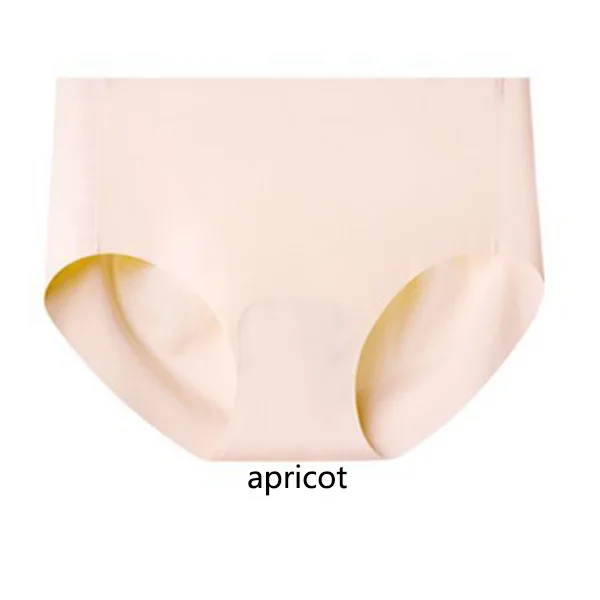 Apricot-3PCS 3 шт. антибактериальные дышащие трусы, высокая эластичность, красивый персик, на бедрах, цельное женское нижнее белье без следа - Цвет: Apricot-3PCS