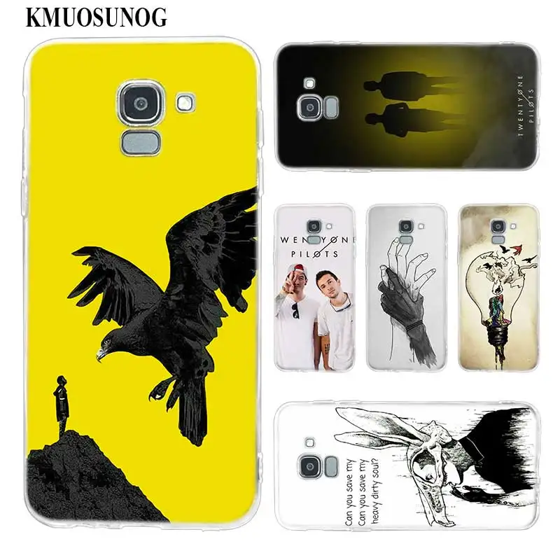 

Transparent Soft Silicone Phone Case Twenty One Pilots For Samsung Galaxy j8 j7 j6 j5 j4 j3 Plus 2018 2017 Prime