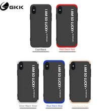 

GKK Luxury Case for iPhone xs max Case xs max Matte Hard PC 3 In 1 Design Patterned Phone Cover for iphone xs max Coque Funda
