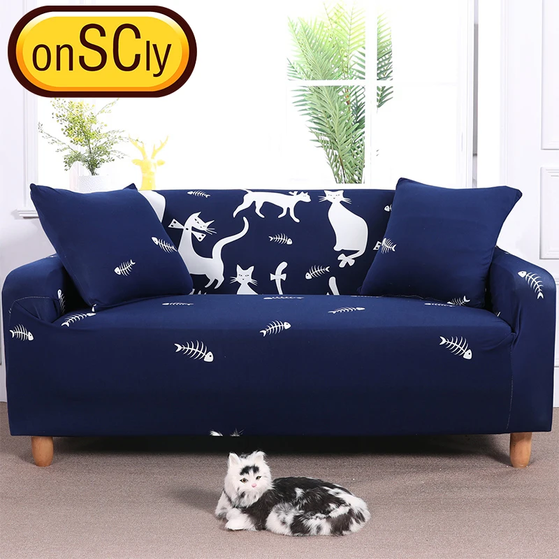 Fashion Cat Protector Sofa Cover Slipcover Furniture Couch For Covers Living Room Corner Elastic | Дом и сад