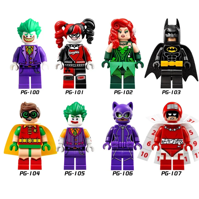 Legoings DC Super Heroes Batman Joker Harry Quinn Robin Superman The Legoing Batman Movie Action Figures Building Blocks Toys