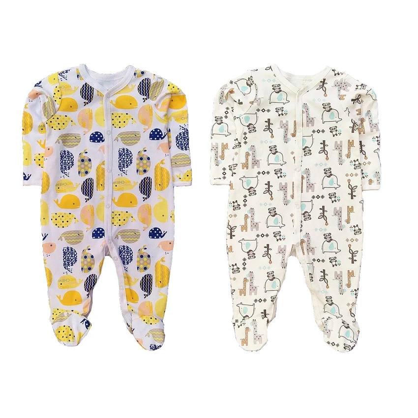 

Baby clothes romper 2019 new arrival Newborn baby boy clothing cotton long sleeve anti-scratch gloves infant