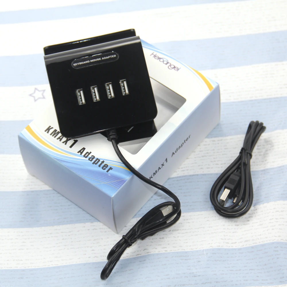 

2019 KMAX1 Keyboard and Mouse Adapter Converter for Xbox One / PS4 / Switch / PS3 Included USB Sync Cable for Controller